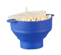Bol à pop-corn en silicone résistant bol à pop-corn pliable récipient à pop-corn