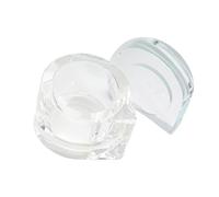 Bol à poudre liquide en verre avec couvercle - Fournitures de manucure pour salons de manucure - Support monomère avec couvercle