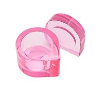 Bol à poudre liquide en verre avec couvercle - Fournitures de manucure pour salons de manucure - Support monomère avec couvercle