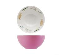 Bol à pour salade en Mélamine pour 3l Incassable Grand Format(Pink) | Matériau mélamine épais, incassable, sûr pour lave-vaisselle, pour idéal usage intensif maison pro