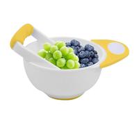 Bol à purée pour nourriture - Ensemble presse-purée et mangeoire, anti-brûlure en polypropylène | pour faire de la purée de poisson et de poulet, bols d'alimentation avec poignée épaisse de tige de