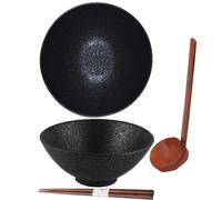 Bol à ramen, bol japonais en céramique, bol à ramen avec cuillère, baguettes, bol à soupe japonaise, bol à ramen vintage, vaisselle japonaise