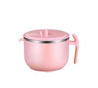 Bol à ramen en acier inoxydable de 1200 ml avec couvercle pour nouilles instantanées pour la cuisson, la consommation de soupe chaude, la portion de repas et le stockage au réfrigérateur ou dans une