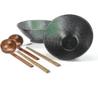 Bol à ramen japonais en porcelaine 1000 ml noir Vendos85