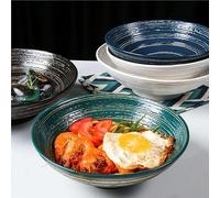 Bol à ramen, saladier, bol à fruits, bol à ramen, grands bols de service, ensemble de bols à ramen pour 1 personne, bol à porridge, bol à punch décoratif, vaisselle cadeaux de pendaison de crémaillère
