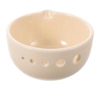 Bol à Râper Cuisine en Céramique Beige avec Bec et Plateau Intérieur