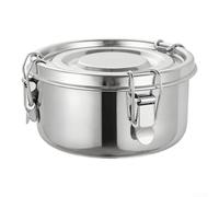 Bol à riz en acier inoxydable 304 avec couvercle - Anti-fuite pour la cuisson à la vapeur - Récipient de stockage des aliments (16 cm)