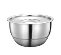 Bol à riz en acier inoxydable avec couvercle pour œufs cuits à la vapeur, soupe, pudding et dessert - Qualité alimentaire, anti-brûlure, lave-vaisselle - Compatible avec cuisinières électriques