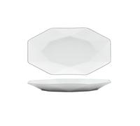 Bol à riz simple en céramique Phnom Penh - Assiette à poisson de 30,5 cm