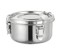 Bol à riz vapeur en acier inoxydable 304 avec couvercle à boucle pour la maison, la cuisine, le congélateur, anti-fuite, joint sécurisé, design épais, rétention de la chaleur, facile à nettoyer