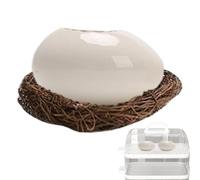 Bol à salade, coquille d'œuf rustique avec base, bol à œufs cuits à la vapeur - pour salade, soupe, plats d'accompagnement, maison, appartement, restaurant, ferme, anniversaire, pendaison de