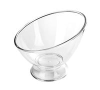 Bol à salade diagonale incassable transparent pour fruits, riz, récipient de stockage des aliments