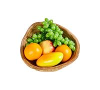 Bol à Salade en Bois - Décoration de Table Rétro pour Rangement - Bols de Rangement Décoratifs pour Porte-Clés,Pour Fruits, Légumes, Snacks, Bijoux, Cuisine, Salon, Chambre, Ferme, Appartement,