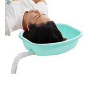 Bol à shampooing | Bassin à shampooing portable avec problèmes de soutien du cou, chevet, personnes âgées, grossesse, blessures, coupe de foin, plateau d'évier Coloring Buddy avec tuyau de vidange