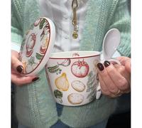 Table Passion – Bol à soupe Antan 75 cl avec couvercle et cuillère – Oignon