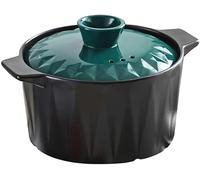 Bol à soupe à l'oignon français avec couvercle et chiffon à pain, cocotte en céramique à utiliser comme casserole à pain, casserole à soupe, ragoût en céramique (23,5 x 17 x 12,2 cm)