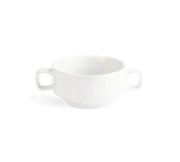 Olympia Bols à soupe Whiteware C239 400 ml – Lot de 6, Four/Micro-ondes/Congélateur/Lave‑vaisselle