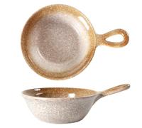 Bol à soupe avec poignées, 600 ml, style japonais, bol à soupe, tasse à soupe, passe au micro-ondes et au four