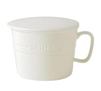 Bol à soupe de couleur unie avec poignée et couvercle, bol à ramen de 1000 ml pour nouilles instantanées, passe au micro-ondes