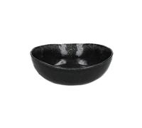 Bol à soupe en grès noir, rond - Pomax, Porcelino - Ø21x6 cm