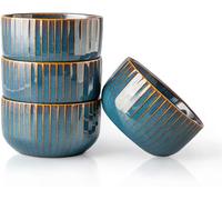 Bol à soupe en porcelaine bleu et or Vendos85