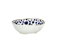 Bol à soupe en porcelaine bleue - Pomax, Anafi - 17x13x5 cm