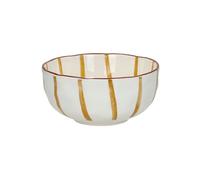 Bol à soupe en porcelaine jaune, rond - Pomax, Mykonos - Ø15,2x6 cm