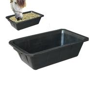 Bol à usage animal - alimentation en creux rectangulaire | Seaux légers de longue durée avec une grande capacité, récipient pour aliments pour animaux pour la reproduction des animaux