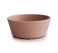 Bol à ventouse en silicone Mushie | Design antidérapant sans BPA (Blush)