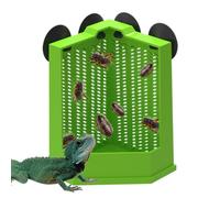 Bol Alimentaire pour Dragon Barbu | Bol Nourriture Crabes Ermites à Ventouse Mangeoire Gecko | Mangeoire Anti-Fuite Reptile Escalade pour Terrarium | Débutants Éleveurs Grenouilles Crabes Tortue