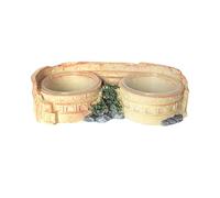 Bol Alimentaire pour Reptiles | Bassin Abreuvoir Nourrisseur | Unique - Support d'alimentation, Plateau de Nourrissage, Accessoires pour Lézards, Serpents, Hamsters, Gecko Léopard, Dragon Barbu