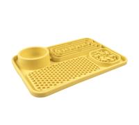 Bol anti-glouton 3-en-1 Duvoplus Jaune 125 ml / 31x21x4 cm