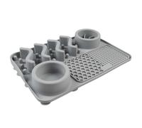 Bol anti-glouton 4-en-1 Duvoplus Gris 125 ml / 30x20x4 cm