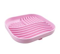 Bol anti-glouton carré Duvoplus Rose 20x17,5x3 cm
