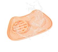 Bol Anti-Glouton pour Chat - Bol Interactif Anti-Étouffement Petite Ventouse Tapis Lèche - Plat Puzzle pour Friandises À Manger Lentement - pour Boîtes Friandises Nourriture Humide Nourriture Sèche