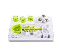 Bol Anti-Glouton pour Chien | Puzzle Alimentaire Forme Poisson pour Chien | Plateau Anti-Dérapant avec 3 Balles D'À Chat | pour Stimulation Intellectuelle Entraînement Anti-Ennui Nourriture
