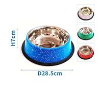 Bol antidérapant en marbre pour Animaux de Compagnie, Design résistant et élégant ; idéal pour éviter Les déversements et fournir Une stabilité à la Nourriture.