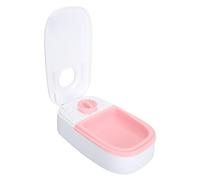 Bol Automatique pour Animal De Compagnie Multifonction Détachable Intelligent Repas Unique Chronométré Distributeur De Nourriture pour Chats et Chiens (Rose)