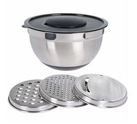 Bol avec râpe - Excellent Houseware - Ø 27 cm - Acier inoxydable - Compatible lave-vaisselle