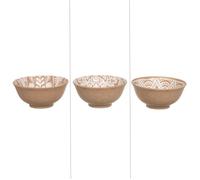 Bol beige Safi 15 cm (lot de 3) - Table Passion