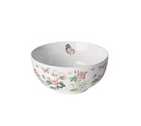 Ambiente Bol blanc en porcelaine roses et papillons