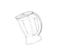 Bol blender nu - Robot ménager - MOULINEX (6016) - Bleu - 1200 Watt - 1,5L - Pétrin