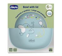 Bol bleu clair avec couvercle Chicco 6 mois et plus