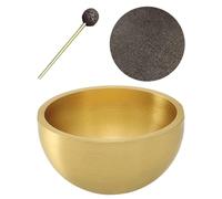 Bol bol, ensemble de bol chantant, ensemble de bol avec marteau et coussin de méditation | Décoration de bureau spirituelle Meral portable pour yoga, attention totale, soulagement du stress
