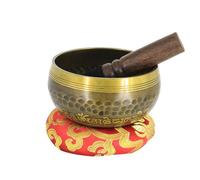 Bol Bouddha de 9,5 cm for méditation et yoga, avec carillon chantant tibétain en cuivre, décoration d'intérieur Équilibre émotionnel