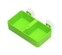 Bol caméléon - Bol d'alimentation pour Reptiles - Bol d'alimentation avec Double Compartiment - Crinière, ver de Lion et Bol d'eau - à Ventouse pour Tortue et Reptiles