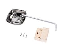 Bol carré pour huiles essentielles de sauna, bol diffuseur d’aromathérapie en acier inoxydable pour hammam à vapeur sèche, montage mural avec cadre en bois de pin et bras pivotant,