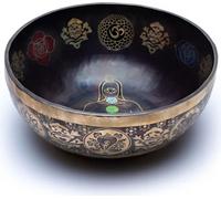 bol chantant 7 chakras coloré -- 5200-5800 g ; ±38 cm