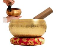 Bol chantant - Bol chantant - Bol chantant artisanal de pleine conscience | Cloches tibétaines avec batte d'oreiller pour méditation yoga, chakra, sensibilisation