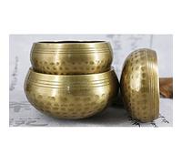 Bol chantant bouddhiste tibétain, bol sonore de bouddha, Instrument de musique pour la méditation avec bâton de Yoga, décoration de la maison (95mm)